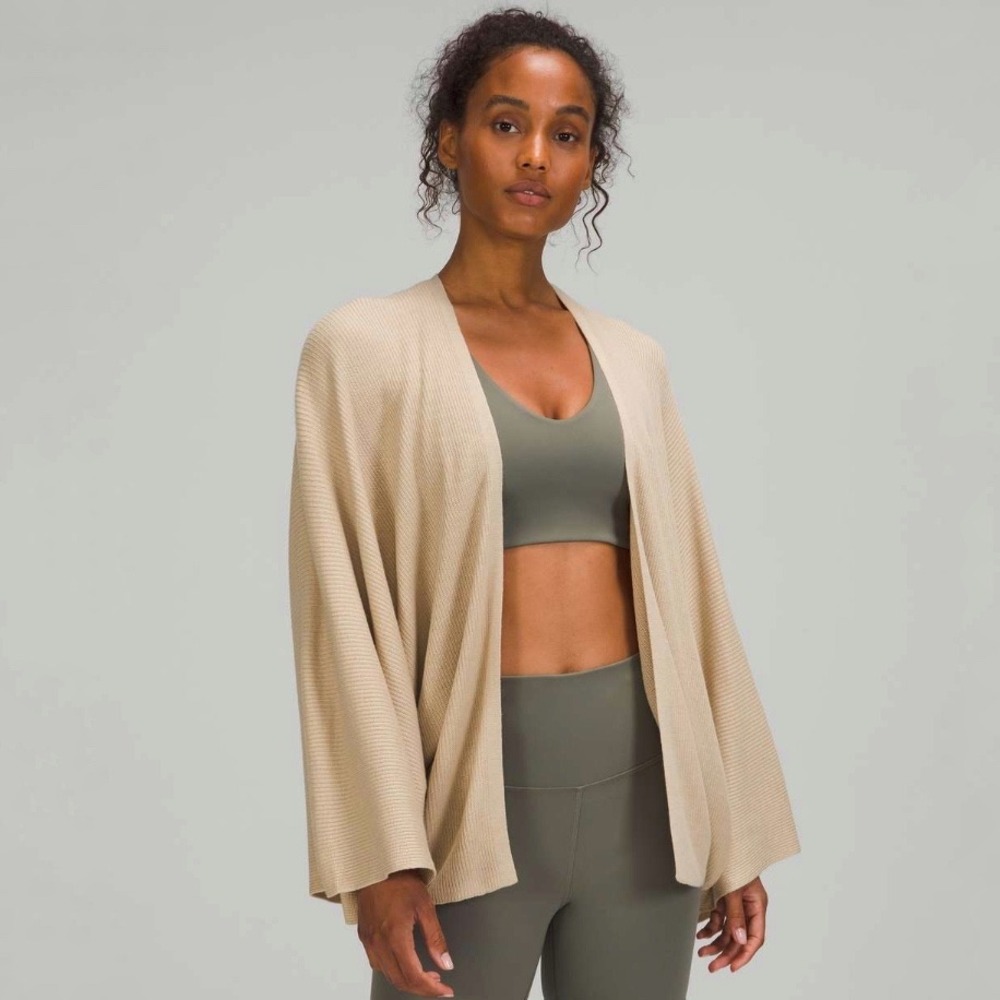 Lululemon | Cashlu Knit Textured Wrap‎ Cardigan Trench